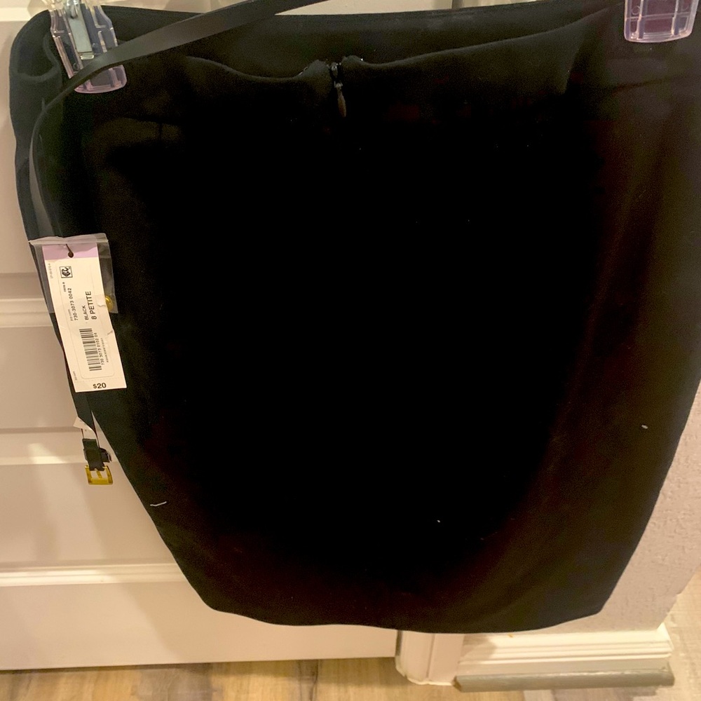 21 inch waist to hem black skirt